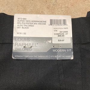 Louis Raphael Tailored Flat Front Dress Pants